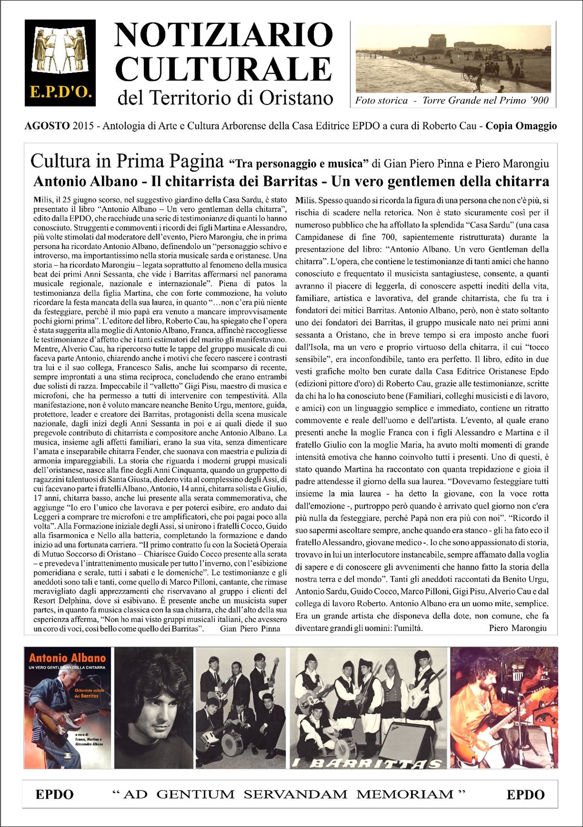 Notiziario Culturale EPDO - Oristano